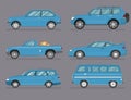 Car Type and Model Objects icons Set .